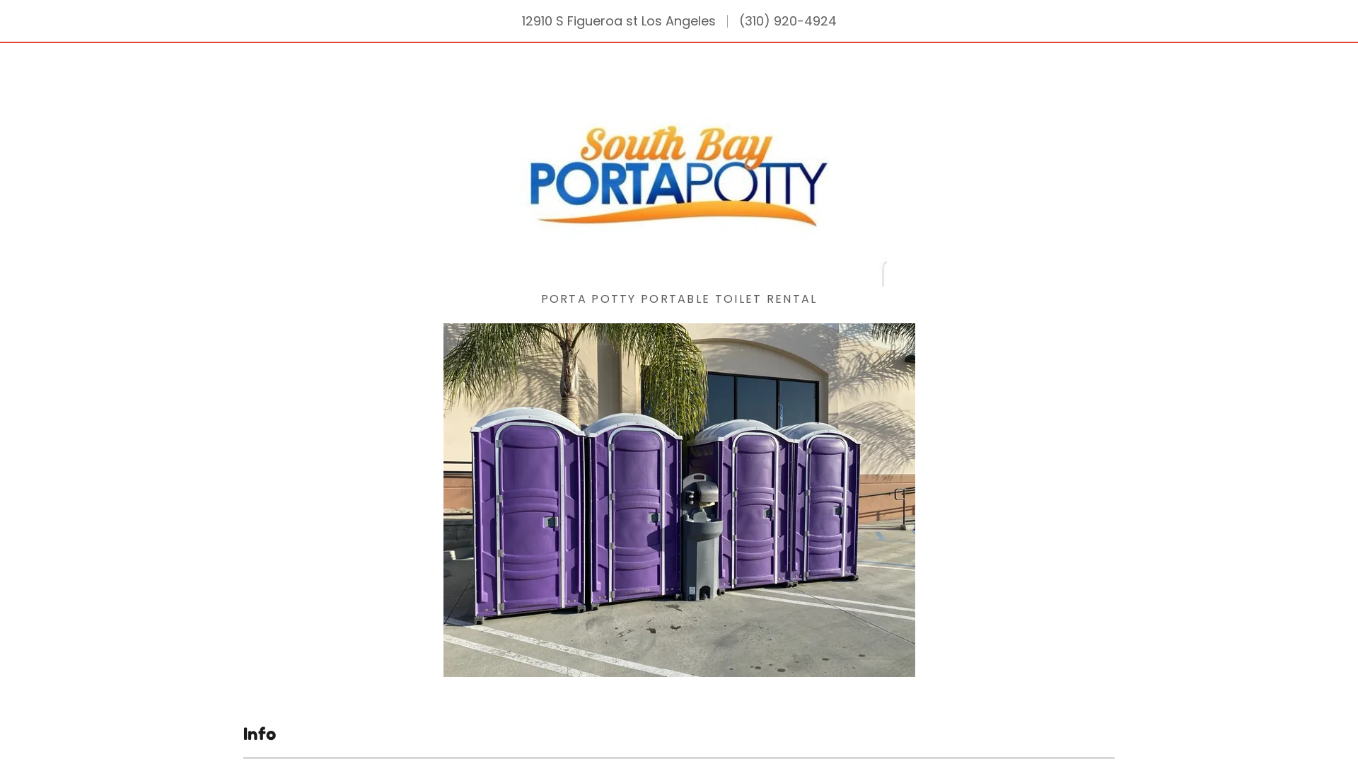 South Bay Porta Potty